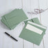 Wishop Pack 4 x 6 Envelopes, Sage-Green Self Seal for Wedding, Party Invitations, Greeting Cards, Announcements (50)