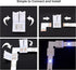 SUPERNIGHT 4Pin LED Light Connectors, 10mm Wide Right Angle Corner T-Shape Adapter for RGB Led Strip Lights