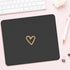 Seorsok Square Aesthetic Cute Heart Mouse Pad, Waterproof Funny Mouse Mat, Non-Slip Rubber Base for Wireless Mouse -