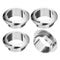 uxcell 4Pcs Cable Hole Cover, 1 inch(25mm) ABS Desk Wire Cord Grommet Organizer for Office Desktop (Silver)