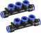 PK-12(12mm) OD Quick Release Connectors Manifold, Inline Union Fittings, 10 PCS Air Push Quick Fittings Kit