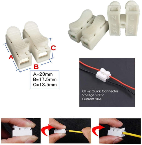 2PCS Synchronous Motor 50/60Hz AC 100~127V CCW/CW 4W with 7mm Flexible Coupling Connector, 6ft Power Cord