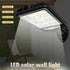 POAHUDT 1200W LED Solar Flood Light Motion Sensor Security Wall Street Yard Outdoor Lamp