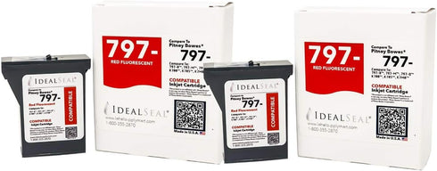 IDEALSEAL Twin Pack Compatible Replacement for PB Ink k7m0 Cartridge for PB Postage Machine