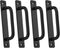 4 Pack Black Sliding Barn Door Handles, Push Pull Bar Handles for Wooden and Glass Doors, Heavy Duty Aluminum Steel