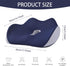 Lawnrden 18x14x5 Inch Orthopedic Seat Cushion Memory Foam Donut Pillow with Elastic Cover Breathable Pain Relief