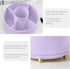 Desk Pencil Pen Holder 5 Slots, 360° Degree Rotating Organizer for Kids, Office, Home, School (Purple 2)