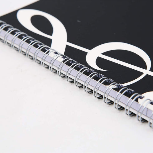 Exquisite 2 in 1 Music Theme Stationery Gift Box Set, Loose Leaf Notebook and Roller Ball Pen for Father's Day