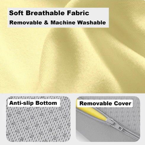 Generic Lumbar Support Pillow, Orthopedic Seat Cushion, Memory Foam Lumbar Pillow Relieves Lower Back Pain Office Chair