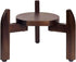 8"11.2" 5 Drink Dispenser Stand Adjustable Width for Gallon Water Jug & Beverage Jar, Sturdy Walnut Wood Holder