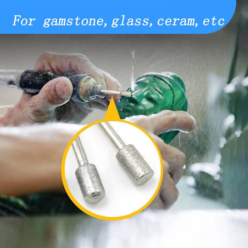 ?????? ???? 20 Pcs Diamond Burr Sets, 1/8 Inch Shank Stone Carving Sets for Dremel Rotary Tools (120#)