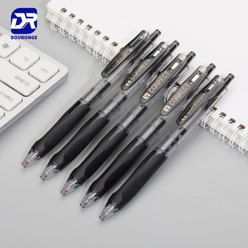 Gel Pens 10 Pcs, 0.5mm Black Ink Fine Point Smooth Writing Pens - Ball Point Pens for Journaling Note Taking, Cute
