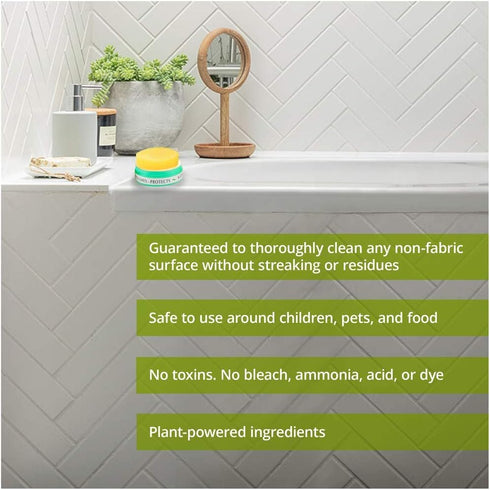Earth Brite 100% Clay Bar All Purpose Cleaner Multi Surface Cleaner for Kitchens, Showers, and Hard Surfaces Natural