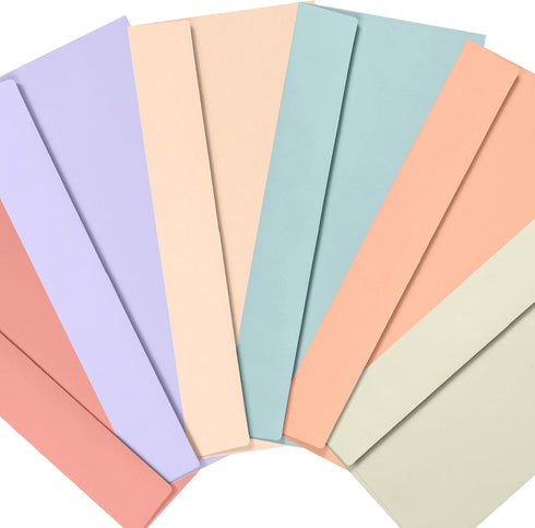 Business Envelopes, 120-Pack #10 Envelopes, 4 1/8 x 9 1/2 Inches in 6 Warm Pastel Colors