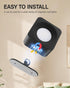 360 4PC Adjustable Magnetic Base for Wall Sconces, Universal Replacement Fit All Wall Lights, Includes Adhesive