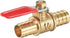 uxcell Ball Valve Shut-off Valve, 12mm Hose Barb to Hose Barb, 180 Degree Handle, Brass Valve, Pack of 1