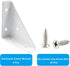 Jiozermi 8Pcs 66mm 66mm x Corner Brace Brackets, Angle Corner Brackets Black Angle Bracket Triangle Shelf Bracket