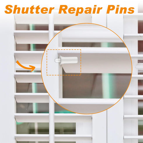 Jetec 85 Set Pieces Repair Plantation Shutters Tool Plantation Shutter Louvers Staples Replacement Repair Pins