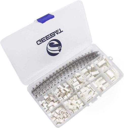 460pcs 2.54mm JST-XH Connector Kit; 2.54mm Female Pin Header; 2/3/4/5/6 Pin Housing Adapter Plug
