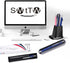 SMTTW 4-in-1 Multicolor Pen, Mechanical Pencil & Black Red Blue Metal Pen with Portable Case & Gift Box