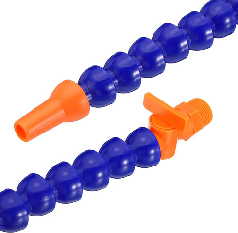 uxcell 3/8" Thread Flexible Water Oil Coolant Pipe Hose, 30mm Adjustable Round Nozzle Cooling Pipe Hose, 2 Pcs
