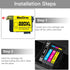 BeOne Remanufactured Ink Cartridges for Epson 220XL T220 T220XL, 5-Pack for Workforce WF-2630 WF-2650 WF-2660