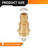 10-Pack LF Brass 1/2" PRESS X 1/2" PEX-A Expansion F1960 Coupling Adapter, Brass Press Fitting