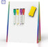 Table Top Magnetic White Board Easel for Kids, Dry Erase Drawing Board with 6 Markers and 1 Eraser Included