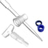 25mL 2 Pack 22.5 Inches QWORK Class A Borosilicate Burette with Glass Key Stopcock - Laboratory Grade, Precision