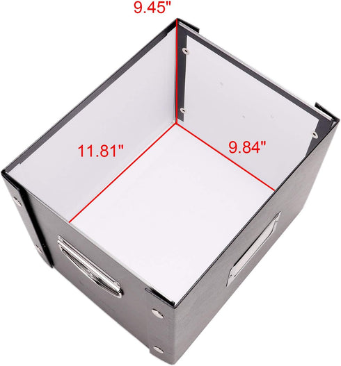 Snap-N-Store File Storage Box & Organizer - 2 Pack Portable File Boxes with Lids for Documents, 13.25 x 10.75 x 9.875