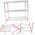 1pc Happyyami Stainless Steel Shoe Shelf Household Shoe Rack Storage Holder Bench