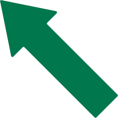 LiteMark Large Arrow Stickers 651, Durable Gloss Finish Green Arrow Decal, Pack of 6