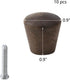 10 Wealrit pcs Small Cone Cabinet Knobs with Screws,Black Walnut Drawer Handles,Wood Cabinet Handles for Dresser