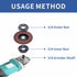 7PCS Angle Grinder Nut Wrench Kit 5/8-11 Flange Metal Lock Nut for Dewalt, Milwaukee, Makita, Bosch