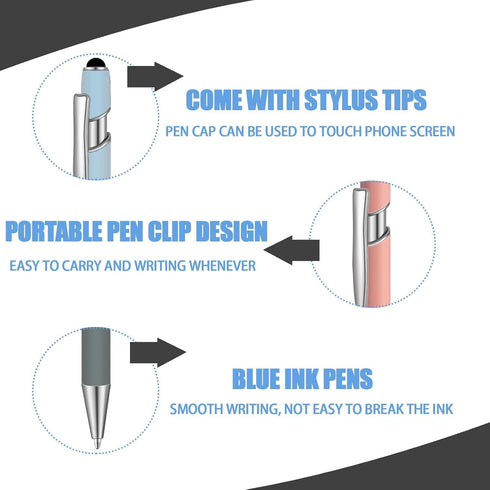 Yaure Joy 50 2 1 2 1 Pcs Blue Inkling Ballpoint Pen with Stylus in Ballpoint Pen for Touch Screens, in Thank You Pen