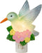Novelty Lights LED Lamp Hummingbird with Flowers Spring Easter Decoration Night Light