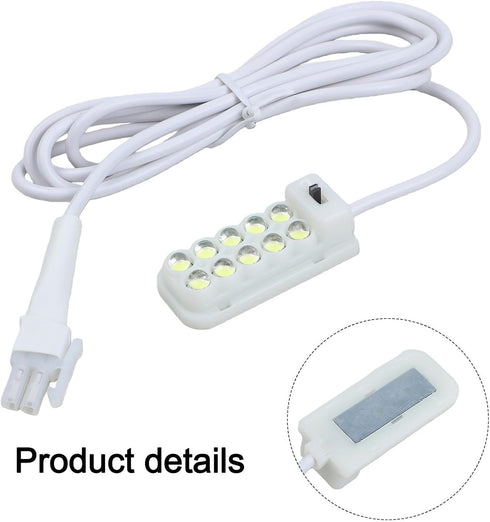 0 3W 5V 10 Magnetic LED Sewing Machine Work Light Desk Lamp with LEDs for Focused Illumination of Industrial