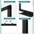 Double Sided Whiteboard, 24''X18'' Magnetic Dry Erase Board with Black Aluminum Frame for Wall Mounting