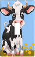 FGDFEPOXKL Dairy Cow Light Switch Covers Decorative Single Toggle Wall Plate, Switchplate Electrical
