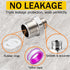 Faucet Supply Hose Adapter 3/8 Male to 1/2 Male, 304 Stainless Steel Compression Fittings for RV Kitchen Plumbing