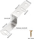 20 1 Inch uxcell Pcs Z Shape Corner Bracket, Right Angle Picture Frame Braces Bracket Shelf Brackets Fastener