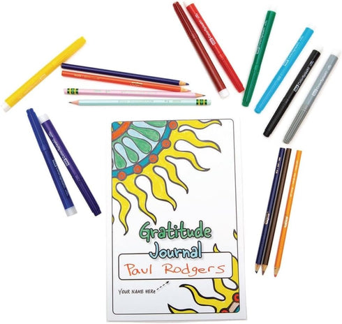 S&S Worldwide Teen Gratitude Journal Bulk Pack, 100 Pages, Daily Prompts, Inspiring Quotes, Ages 12-18, 6"x9", Pk 12