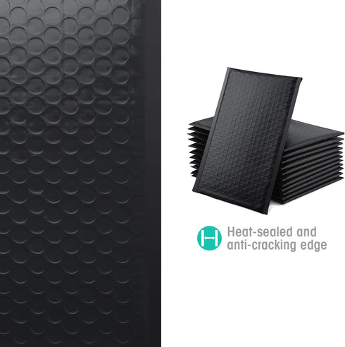 GSSSUSA Bubble Mailers 6x10 Inch, 25 Pack Padded Envelopes for Mailing Jewelry, Small Business, Black