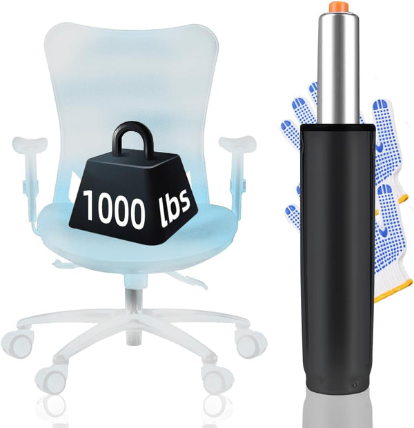 Office Chair Cylinder Replacement, 5.5 Inch Long Extension Stroke, Heavy Duty Gas Cylinder Fits Most Chairs