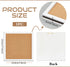 BENECREAT Pin Board Square Cork Board, 0.8inch Thick Wall Mounted for Brooch Storage, Office Home Decor