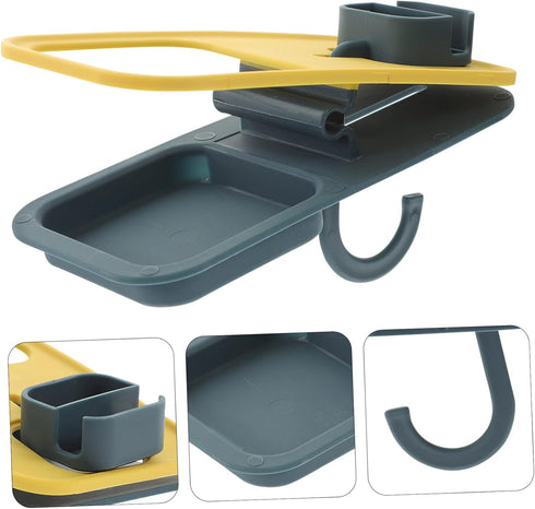 SOLUSTRE Desktop Cup Holder Clip Beverage Organizer for Office and Home Use Portable Table Side Cup Holder Hook Fits