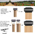 INDARUN 4x4 Solar Post Cap LED Lights, Waterproof Landscape Lighting for 4x4, 5x5, 6x6 Wooden Posts