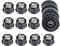 10pcs Adjustable Rotate Button Potentiometer Control Knobs & 10pcs 0-100 Scale Sheet