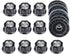 10pcs Adjustable Rotate Button Potentiometer Control Knobs & 10pcs 0-100 Scale Sheet