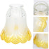 1.5" 5" 5" TEHAUX Small Frosted Glass Lamp Shade - Flower Lampshades Ceiling Fans Pendant Light Shade Cover Replacement